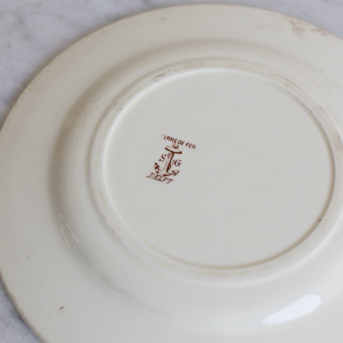 Delft Transferware Plate Set of 4 - elsie green - the french kitchen