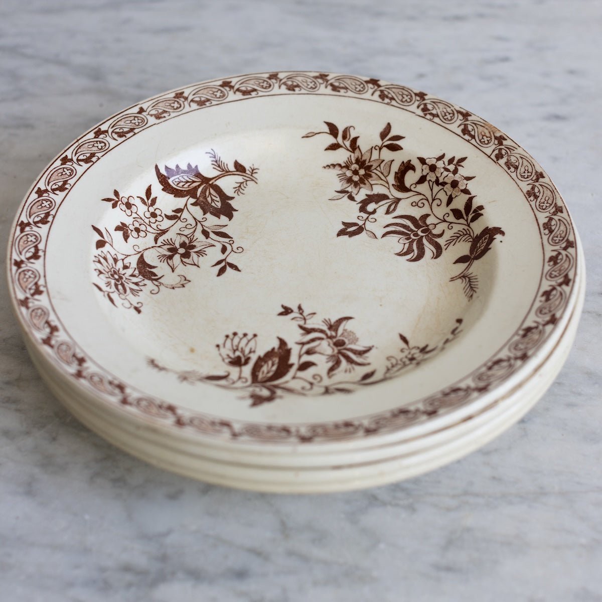 Delft Transferware Soup Bowl Set of 4 - elsie green - the french kitchen