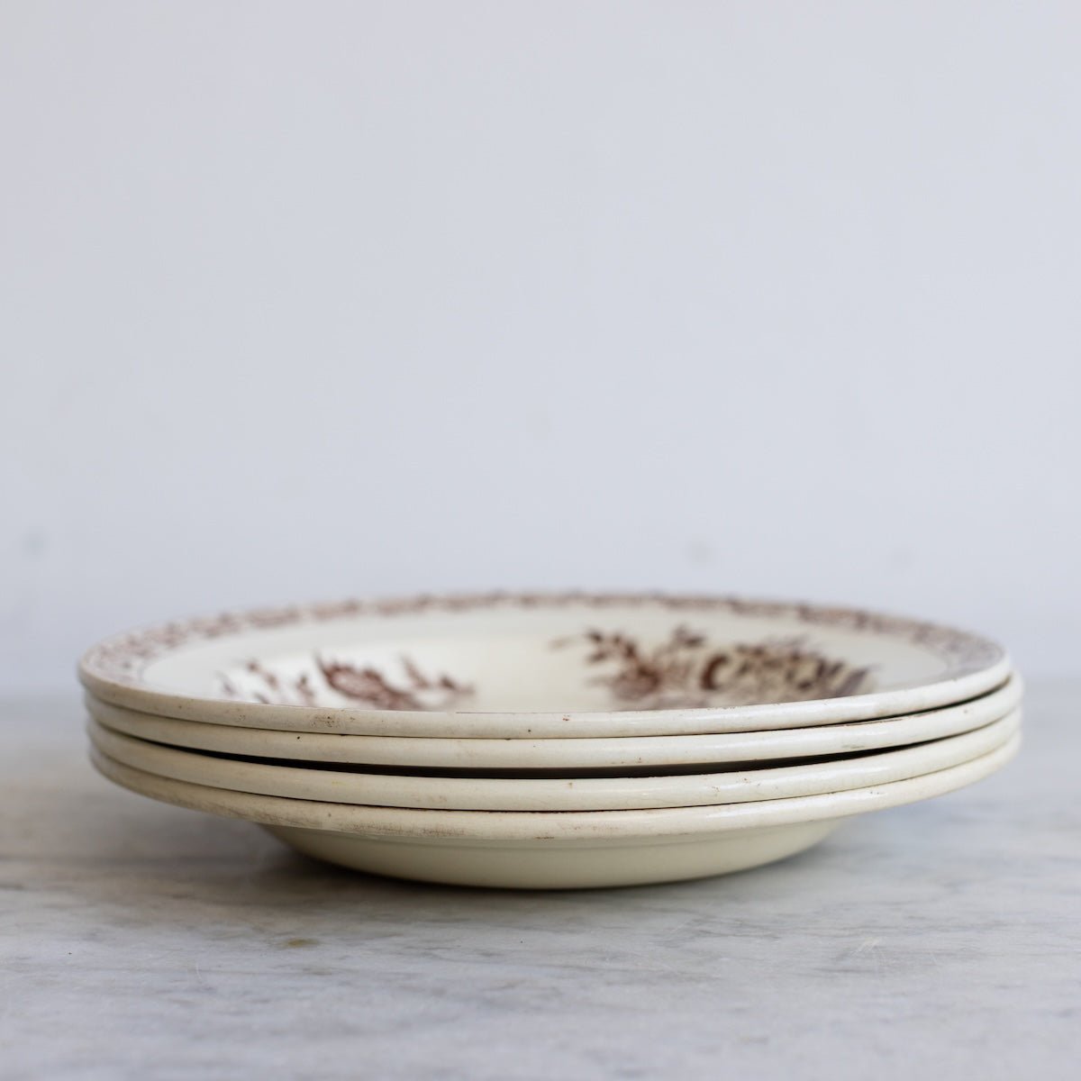 Delft Transferware Soup Bowl Set of 4 - elsie green - the french kitchen