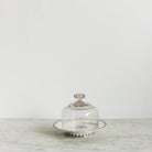Dentelle Cake Plate with Glass Dome - elsie green - the french kitchen