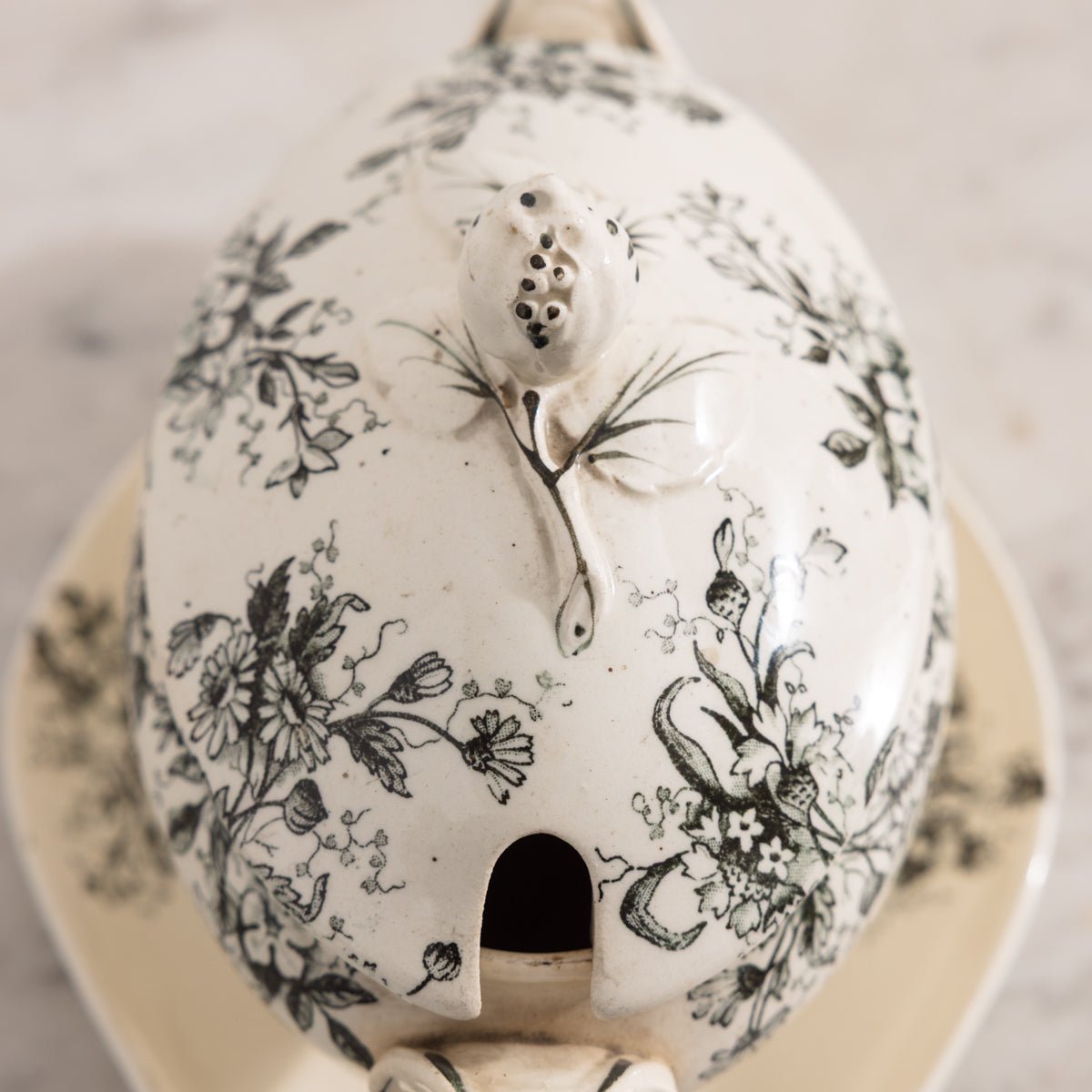 Dodds Transferware Gravy Boat - elsie green - the french kitchen
