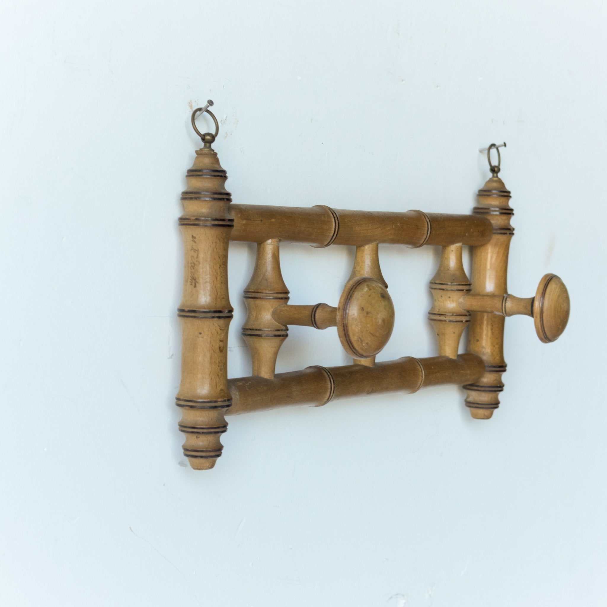 Double Bamboo Coat Rack - elsie green - decor
