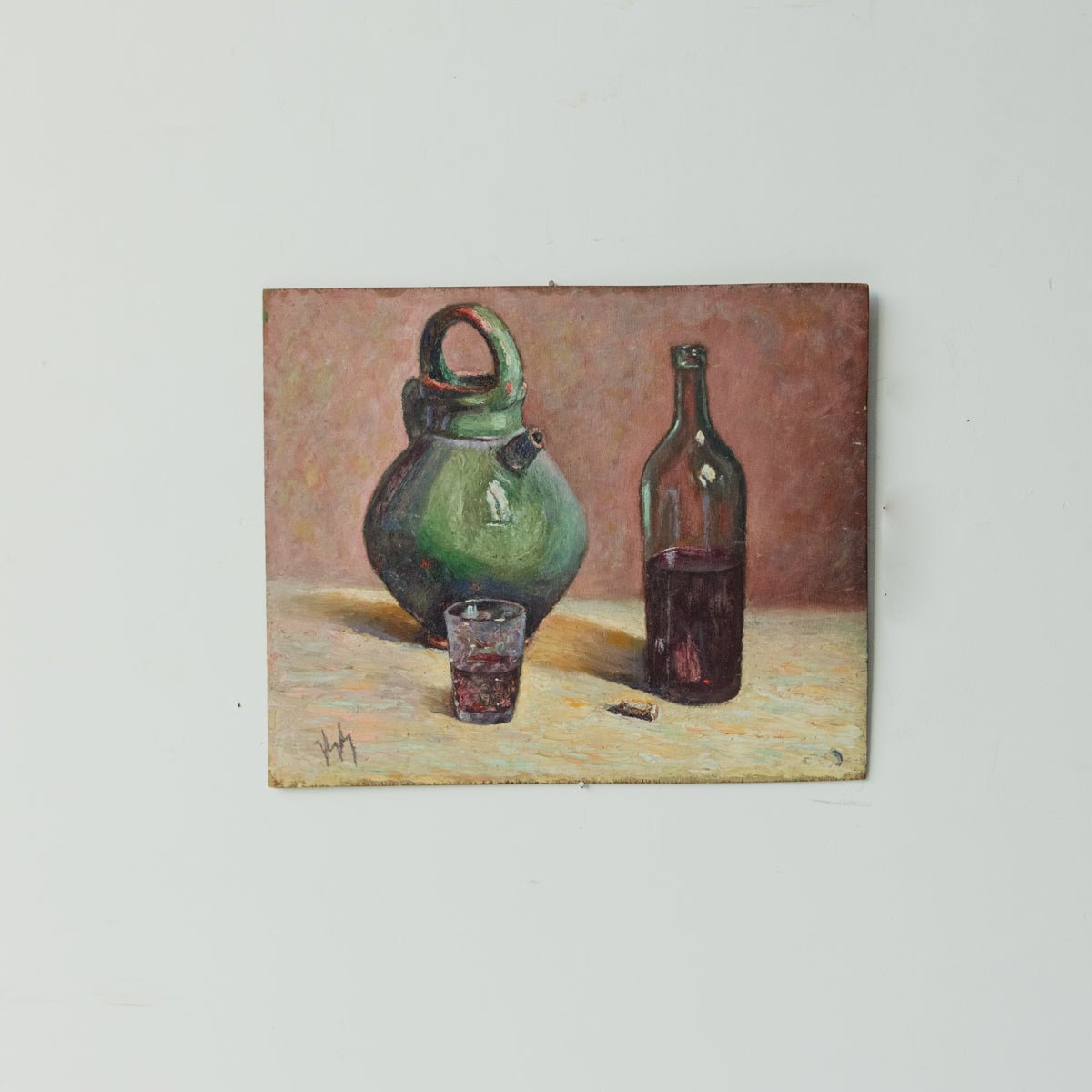 Double Sided Nature Morte Oil Painting - elsie green - Art