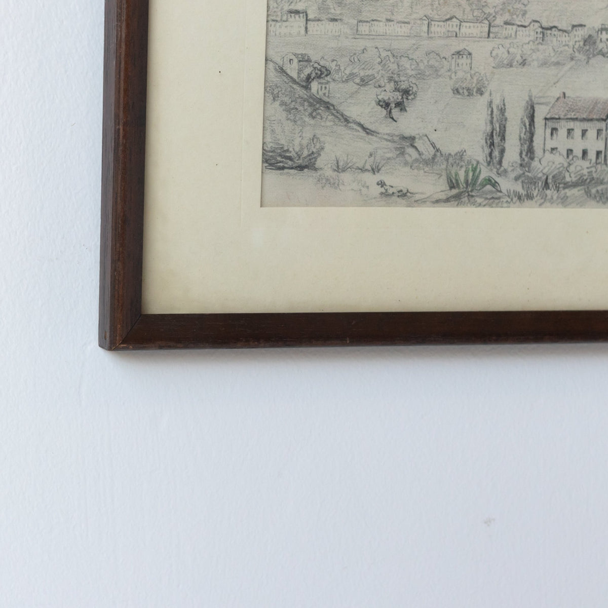 Drawing with House and Hilltop - elsie green - art