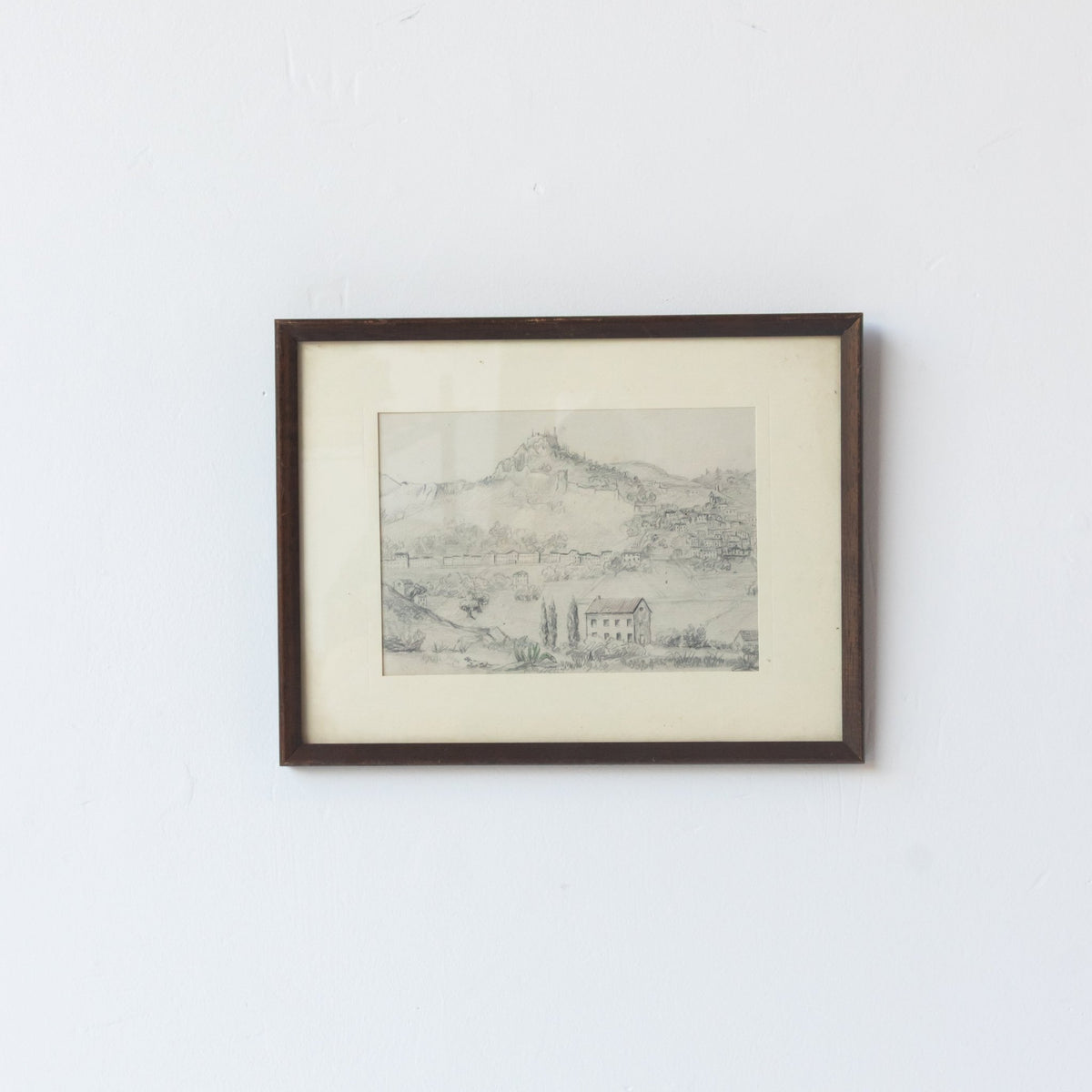 Drawing with House and Hilltop - elsie green - art