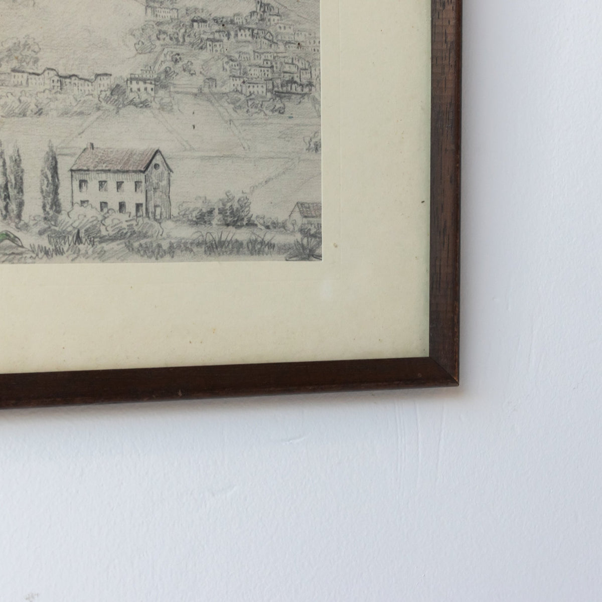 Drawing with House and Hilltop - elsie green - art