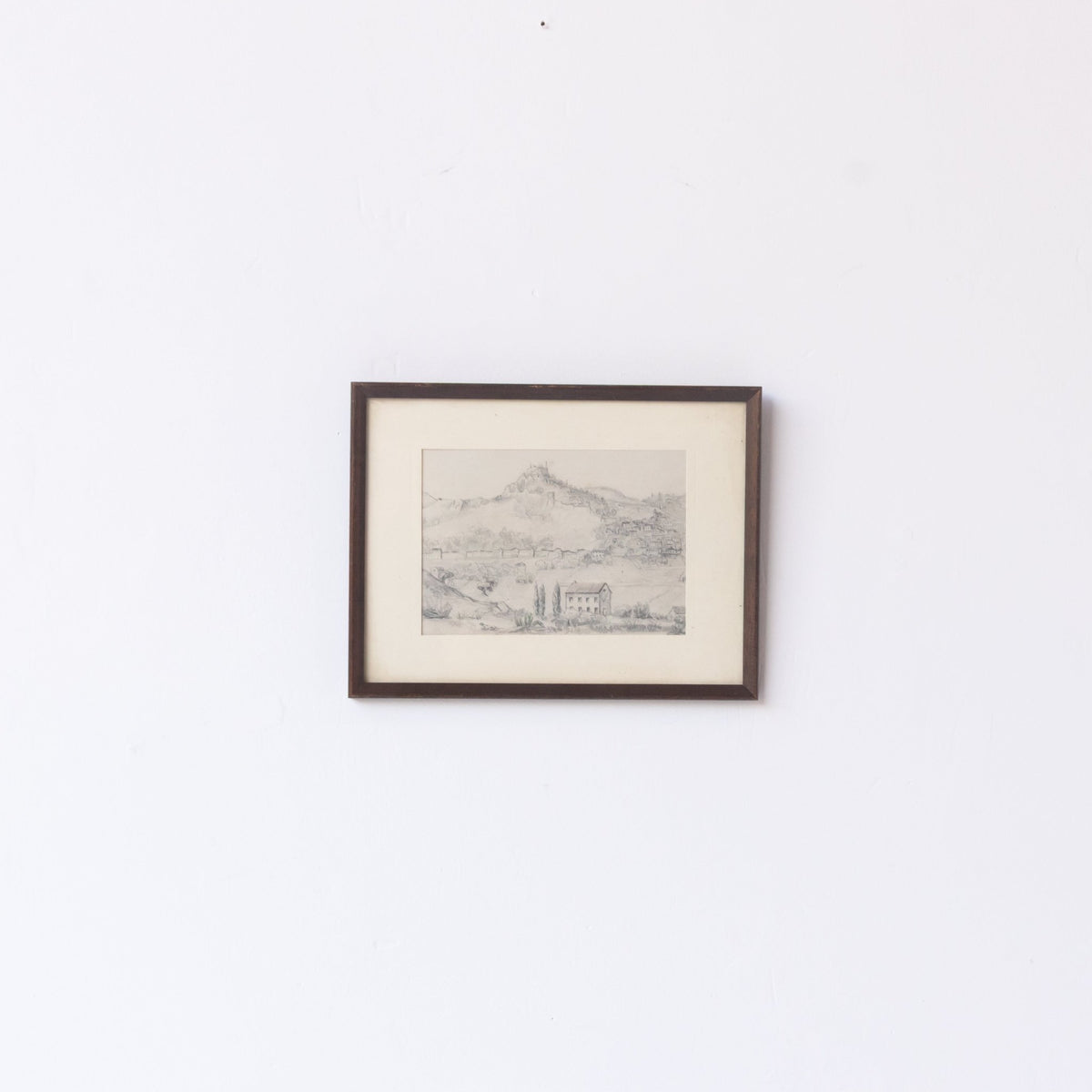 Drawing with House and Hilltop - elsie green - art