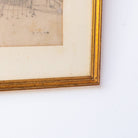 Drawing with Ship And French Flag | Dated 1861 - elsie green - art