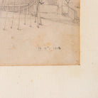 Drawing with Ship And French Flag | Dated 1861 - elsie green - art