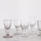 Eclectic Pair of Antique Cut Glass Absinthe Glasses - elsie green - the french kitchen