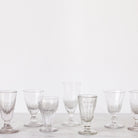 Eclectic Pair of Antique Cut Glass Absinthe Glasses - elsie green - the french kitchen