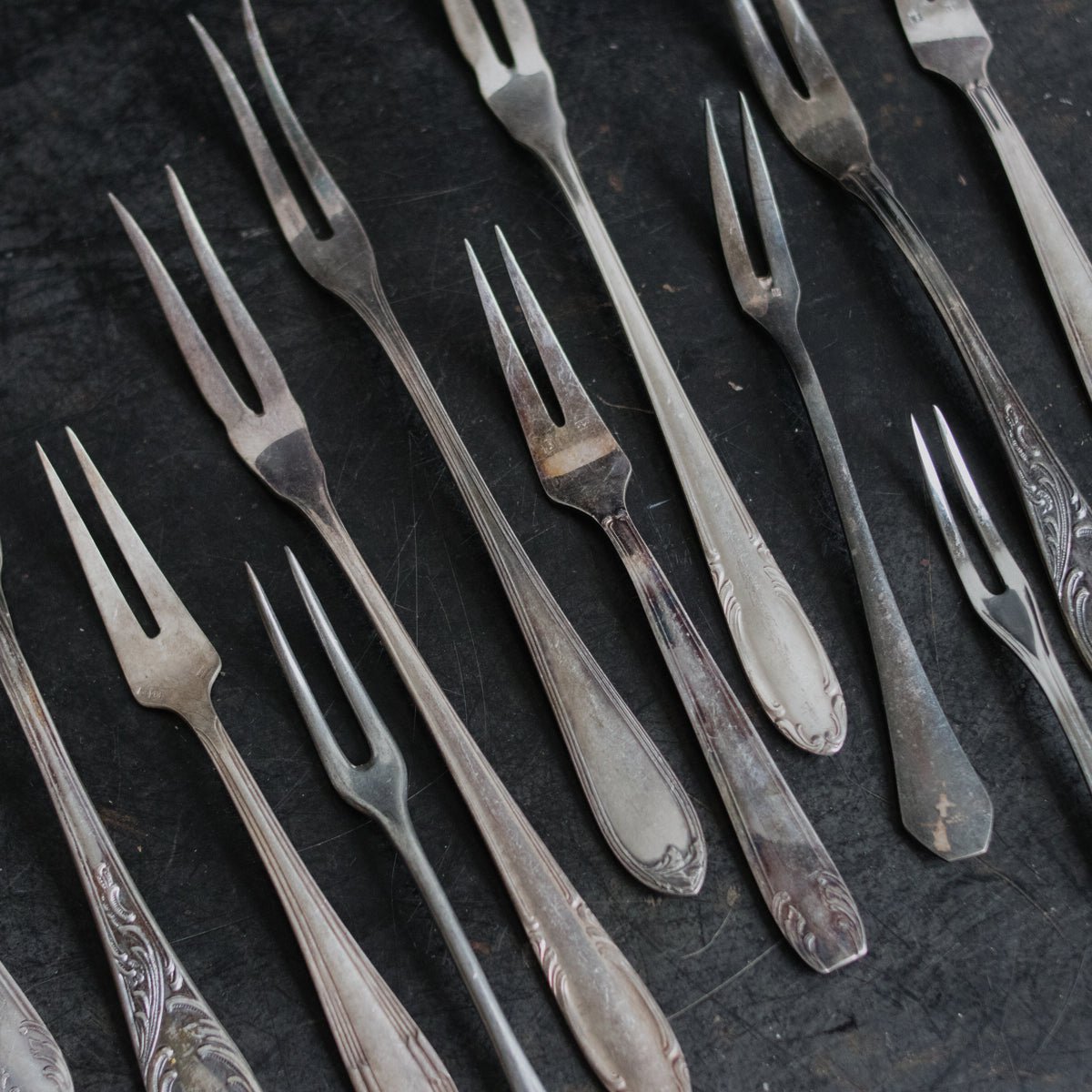 Eclectic Pair of Seafood Forks - elsie green - the french kitchen