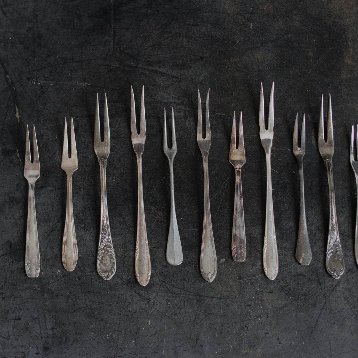 Eclectic Pair of Seafood Forks - elsie green - the french kitchen