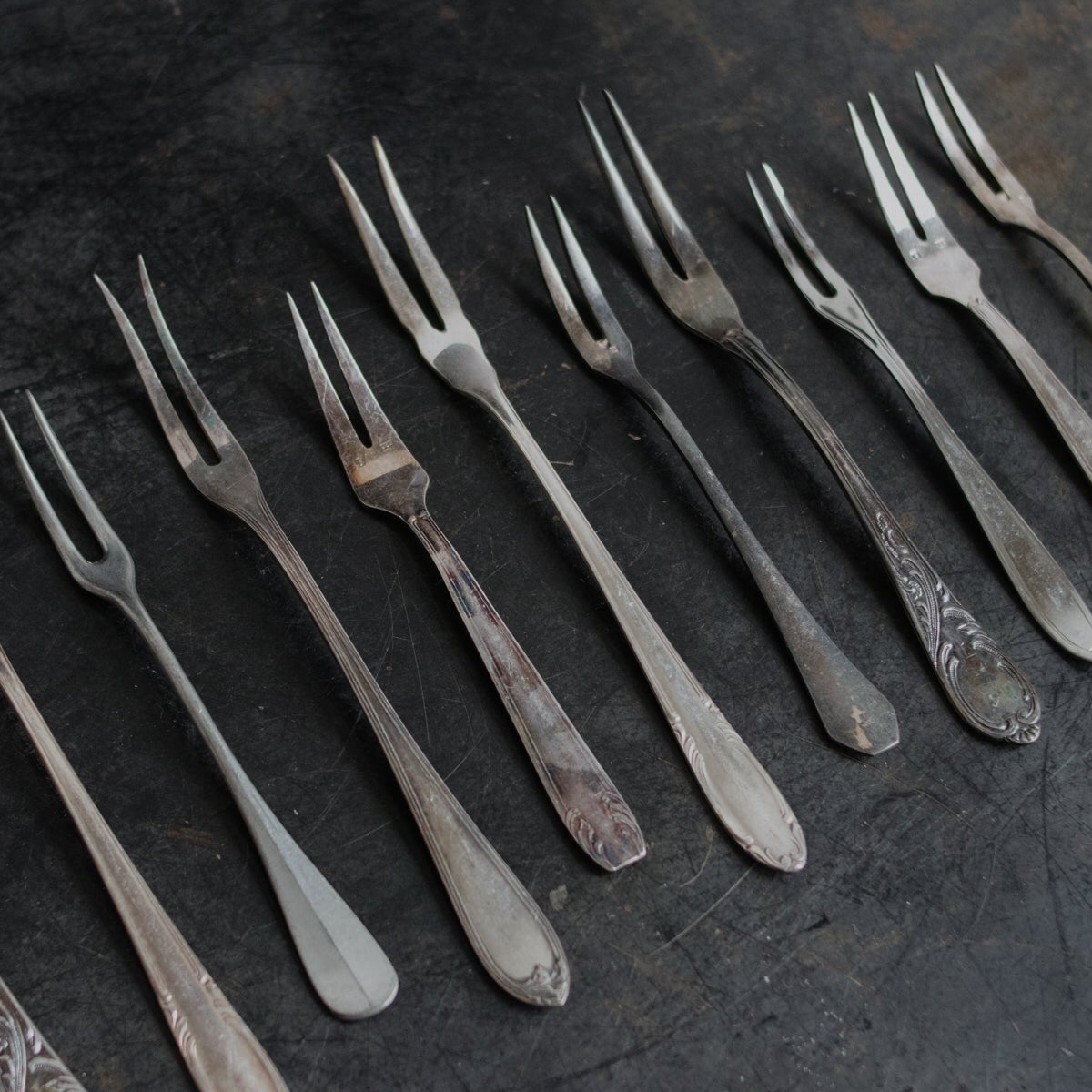 Eclectic Pair of Seafood Forks - elsie green - the french kitchen