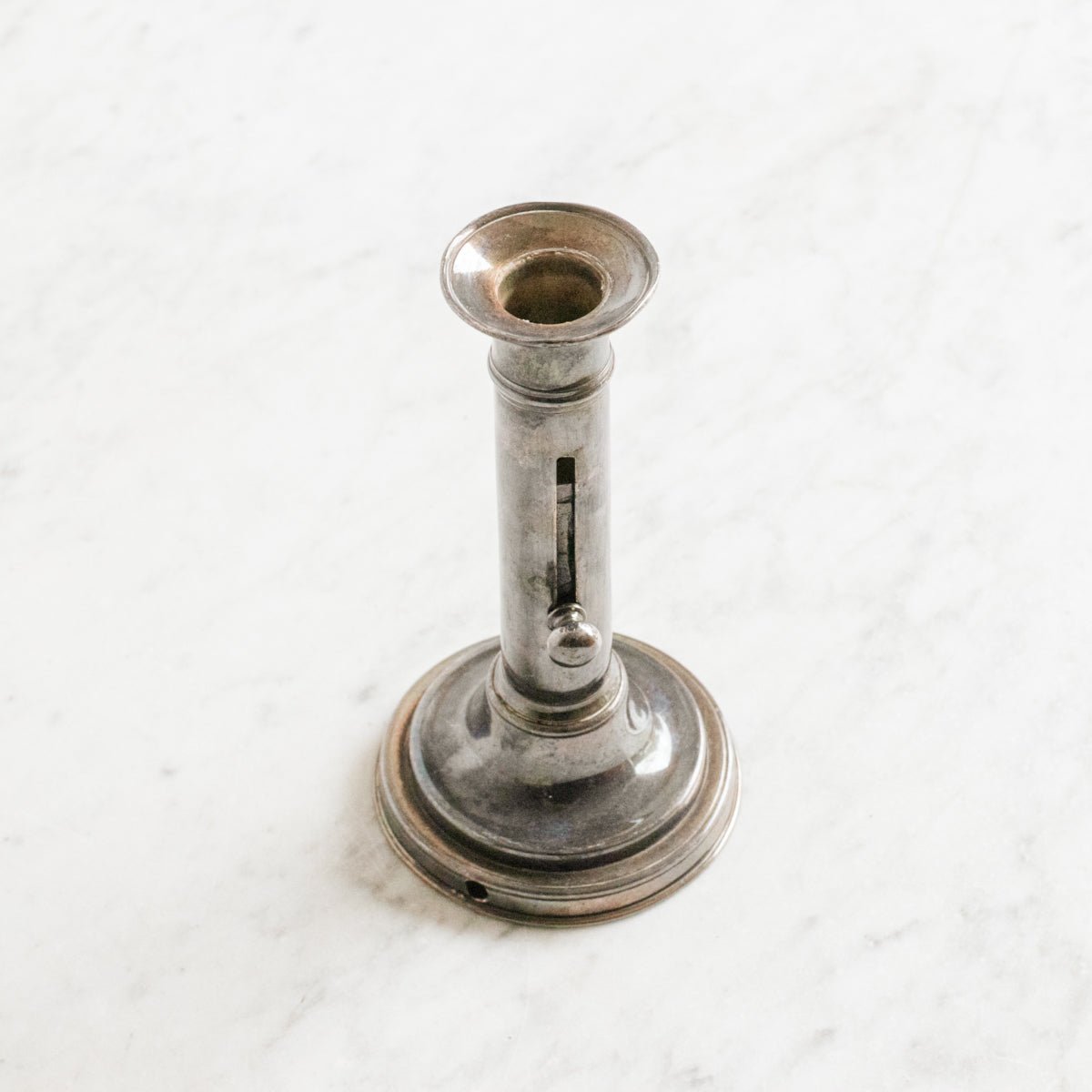 Eclectic Pair of Silver Candlesticks - elsie green - decor