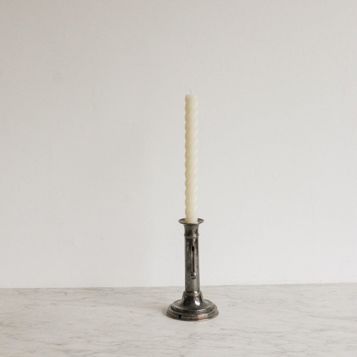 Eclectic Pair of Silver Candlesticks - elsie green - decor