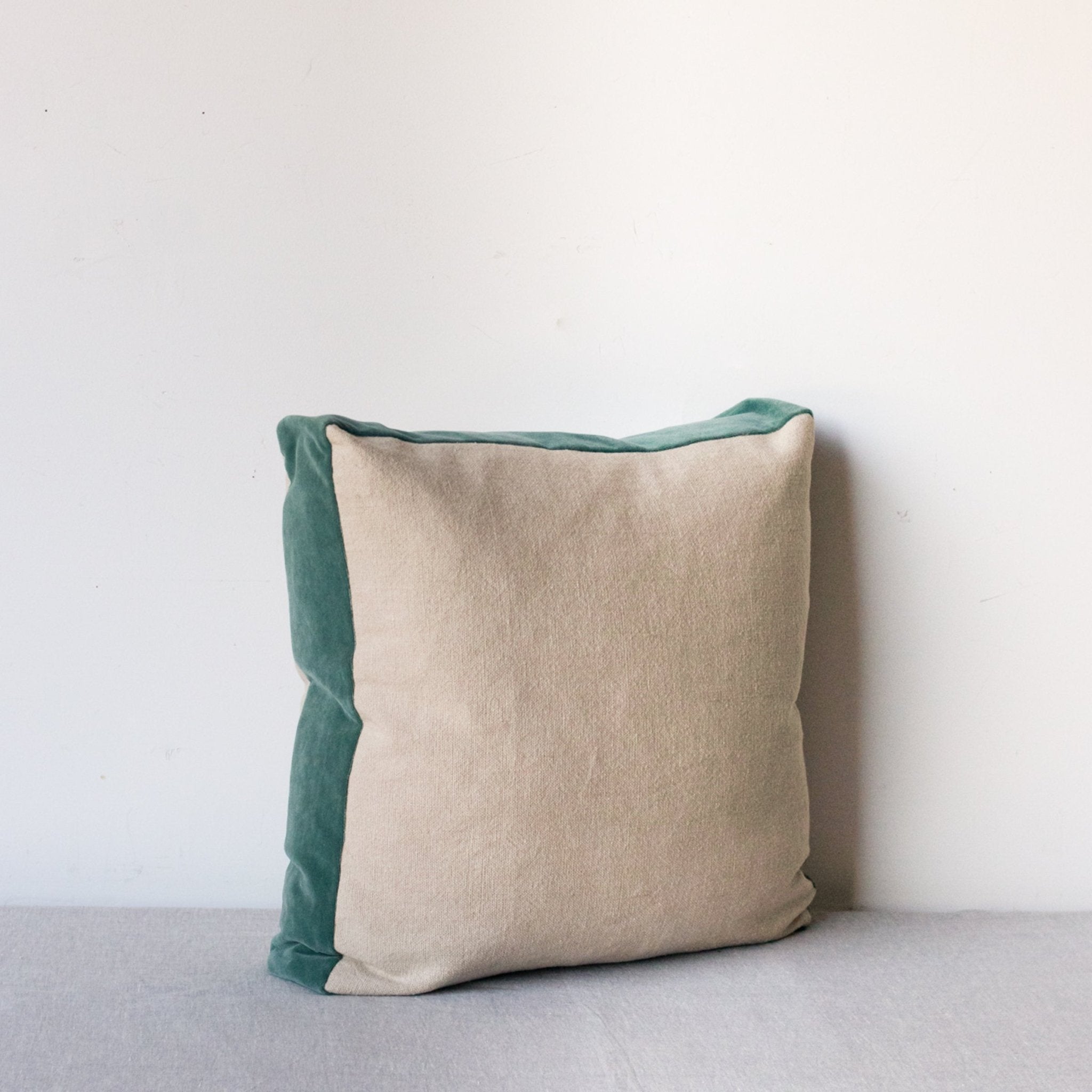 Emile Velvet Gusset Pillow Cover - elsie green - textiles