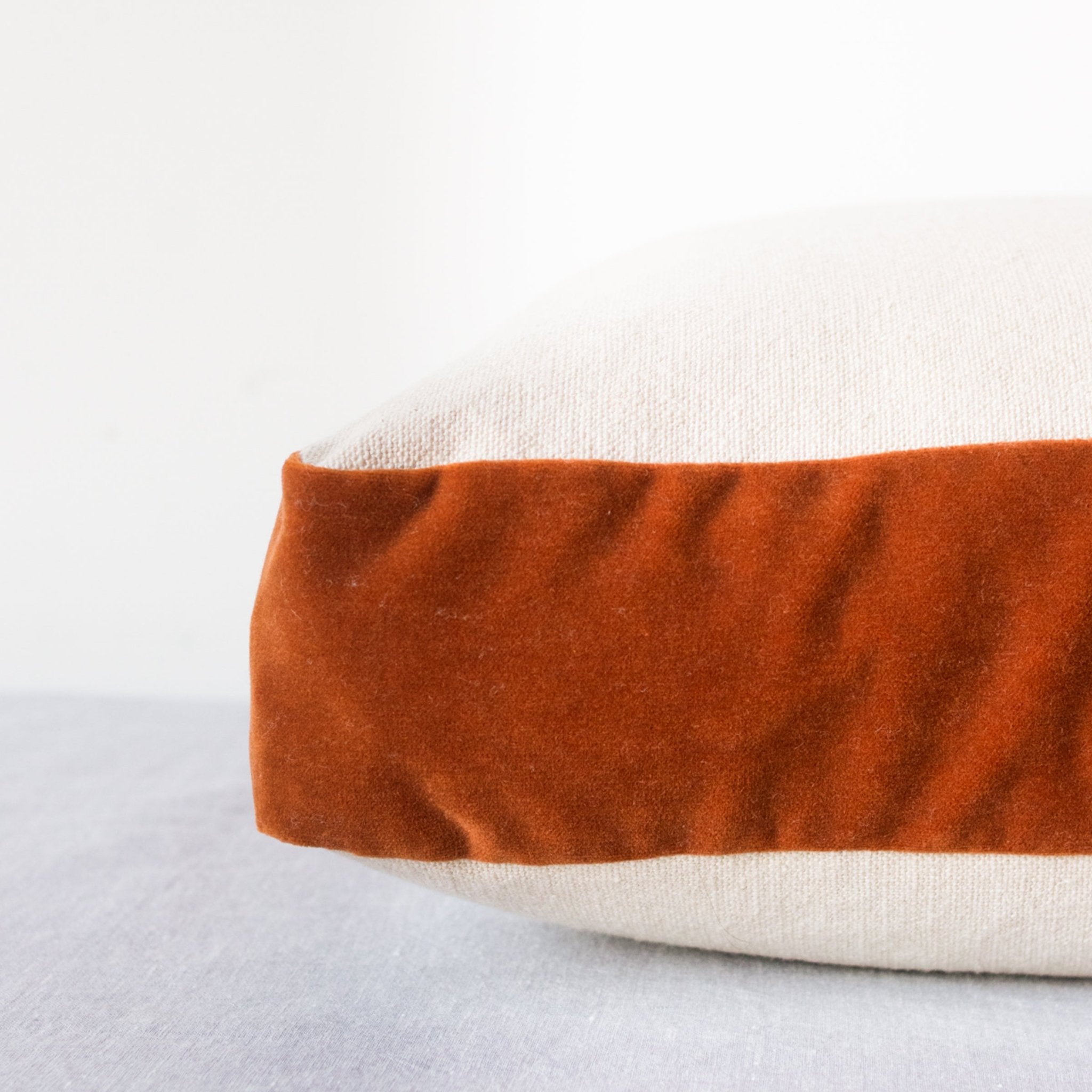 Emile Velvet Gusset Pillow Cover - elsie green - textiles