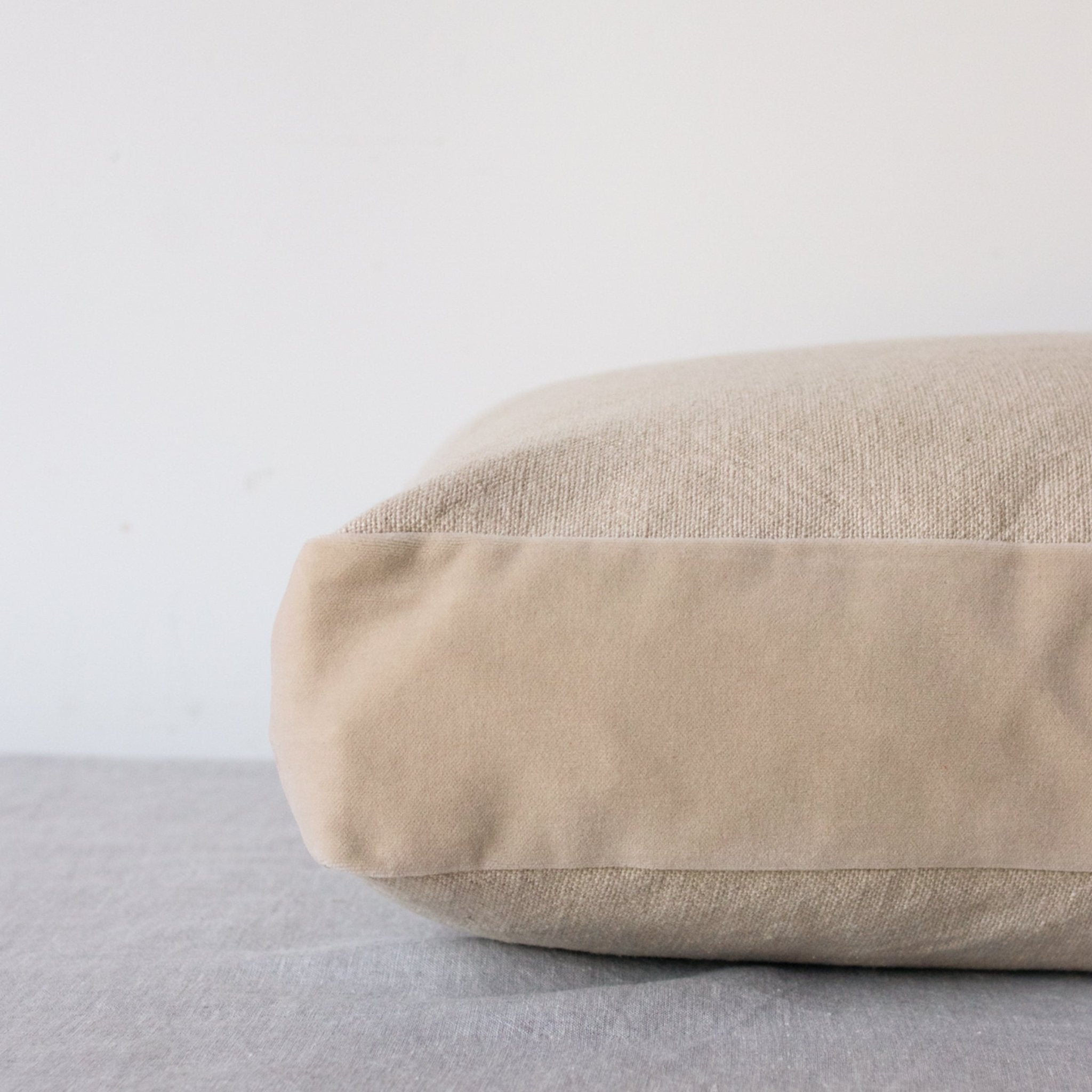 Emile Velvet Gusset Pillow Cover - elsie green - textiles