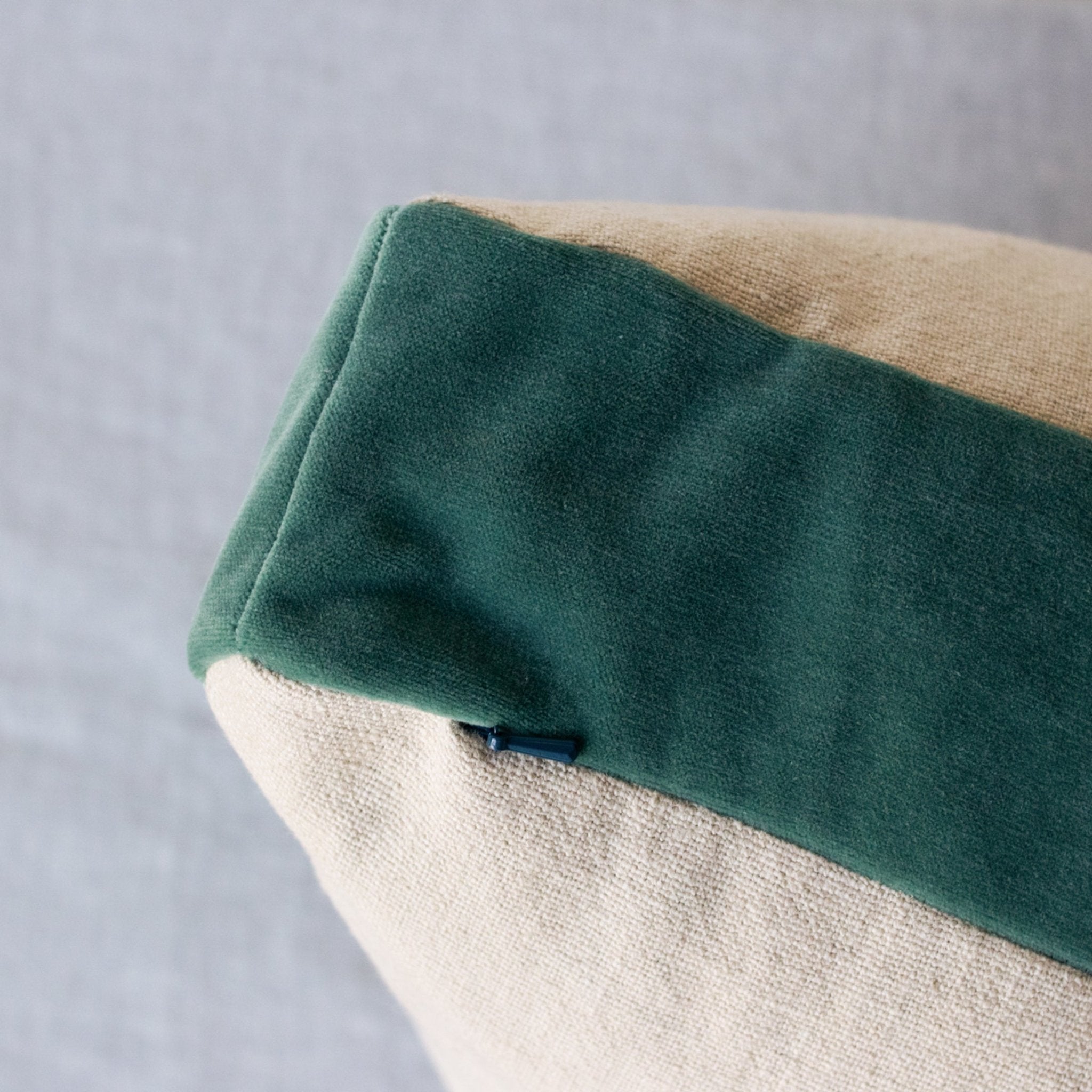 Emile Velvet Gusset Pillow Cover - elsie green - textiles