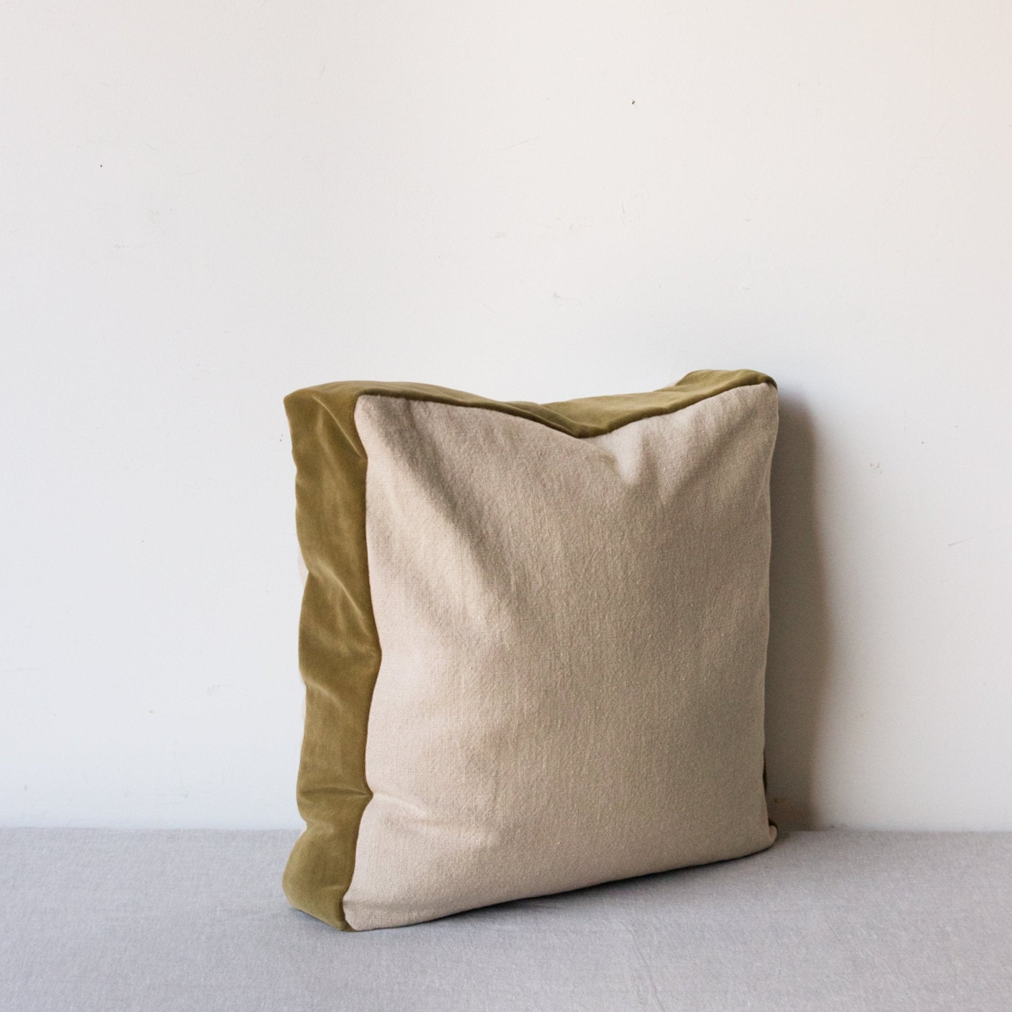 Emile Velvet Gusset Pillow Cover - elsie green - textiles
