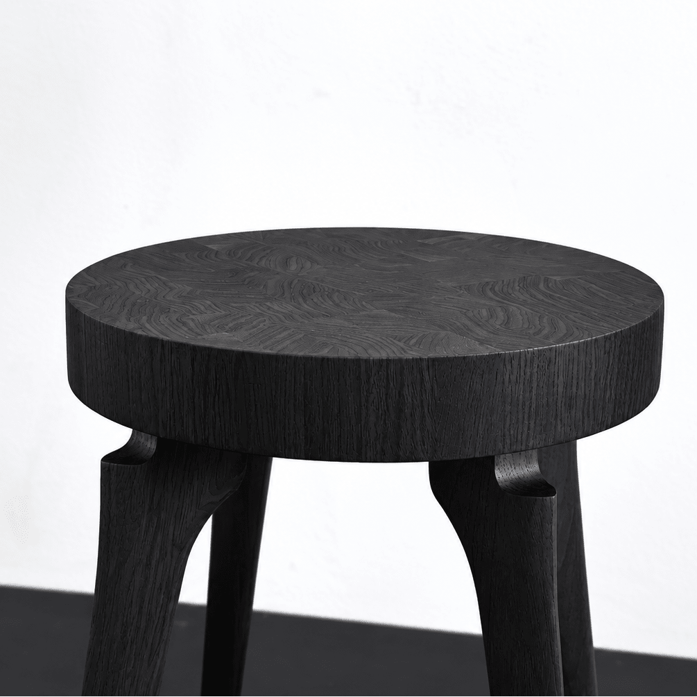 End Grain Stool | Black - elsie green - furniture