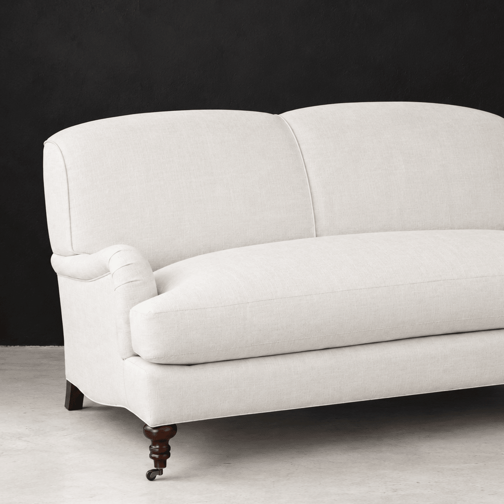English Arm Upholstered Loveseat - elsie green - furniture