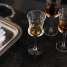 Engraved Aperitif Glass Set of 4 - elsie green - the french kitchen
