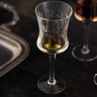Engraved Aperitif Glass Set of 4 - elsie green - the french kitchen