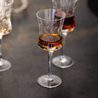 Engraved Aperitif Glass Set of 4 - elsie green - the french kitchen