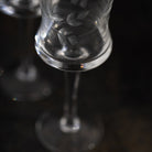 Engraved Aperitif Glass Set of 4 - elsie green - the french kitchen