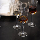 Engraved Aperitif Glass Set of 4 - elsie green - the french kitchen
