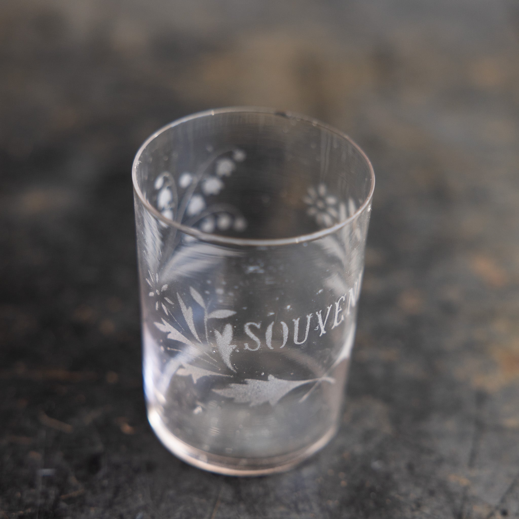 Engraved Blown Glass Tumbler | Souvenir - elsie green - the french kitchen