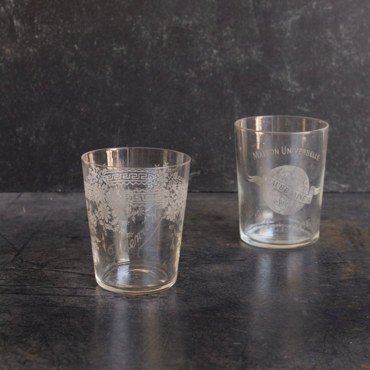 Engraved Blown Glass Tumbler - elsie green - The French Kitchen