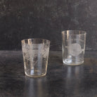 Engraved Blown Glass Tumbler - elsie green - The French Kitchen