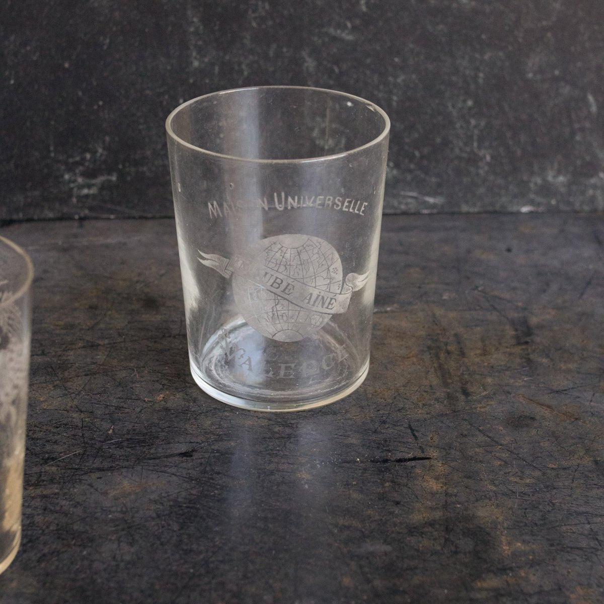 Engraved Blown Glass Tumbler - elsie green - The French Kitchen