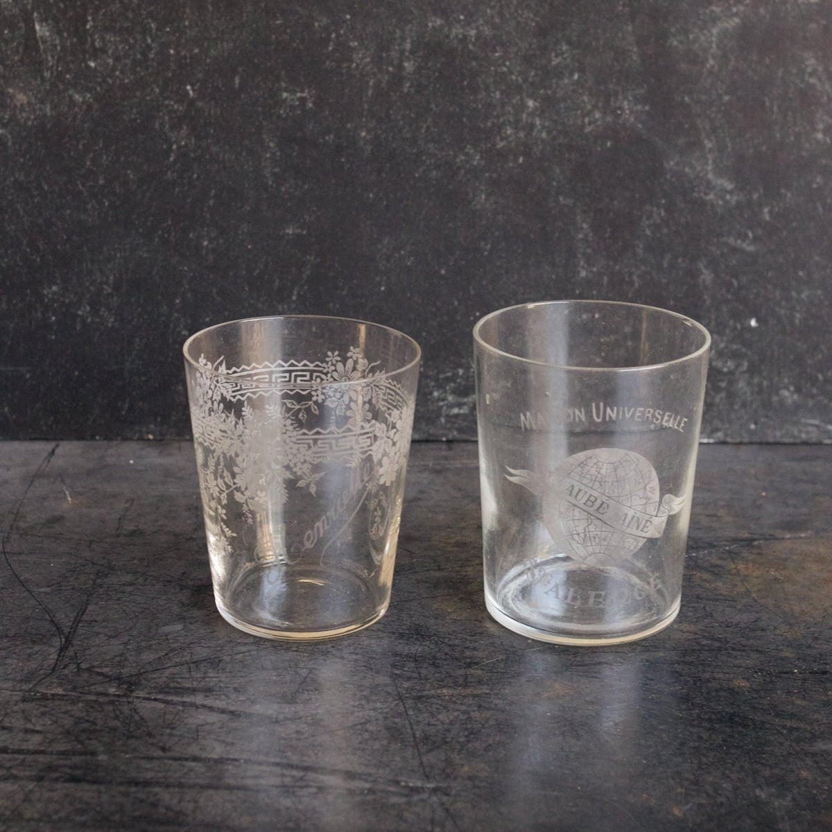 Engraved Blown Glass Tumbler - elsie green - The French Kitchen