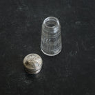 Engraved Crystal and Silver Sugar Shaker - elsie green - the french kitchen