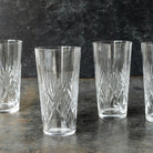 Engraved Crystal Tumbler Set of 4 - elsie green - the french kitchen