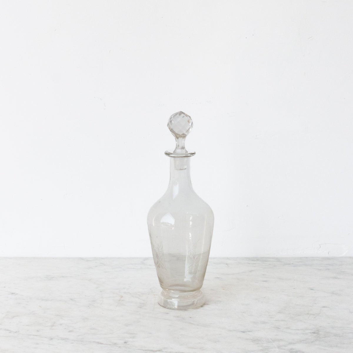 Engraved Mid - Century Decanter - elsie green - the french kitchen