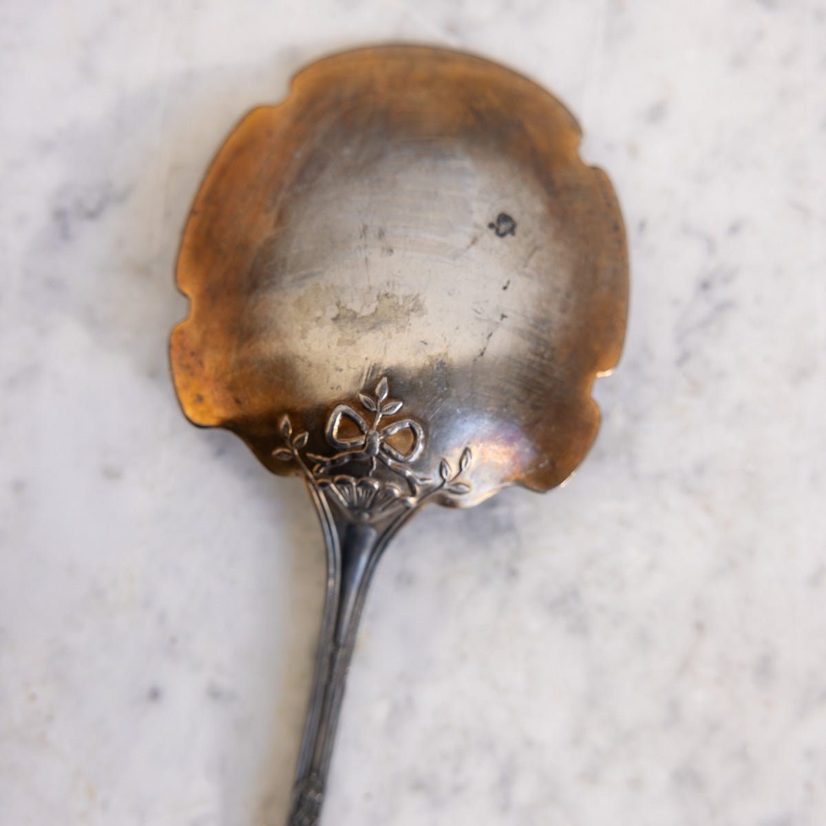 Engraved Silver Serving Spoon - elsie green - the french kitchen