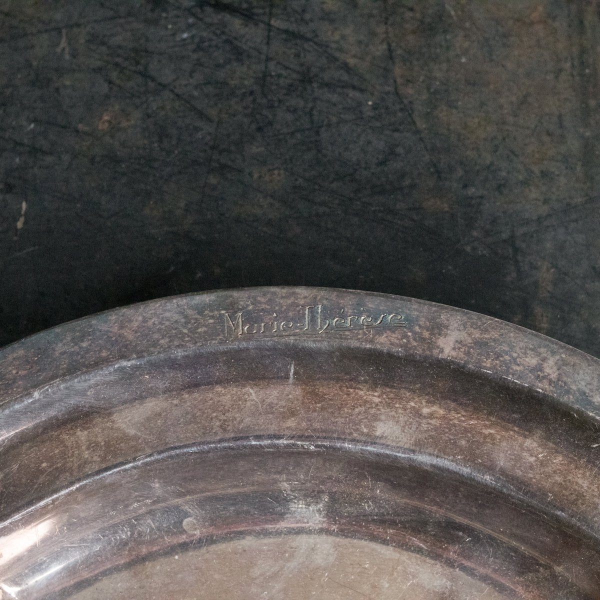 Engraved Silver Tray - elsie green - the french kitchen