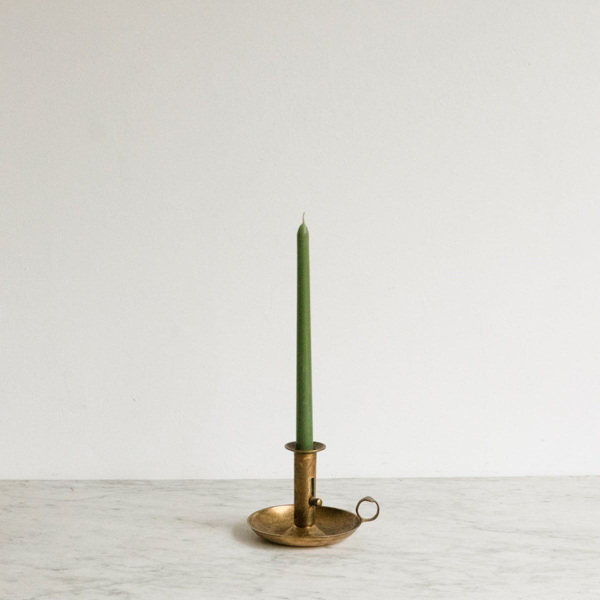 Etched Brass Chamber Candlestick - elsie green - decor