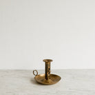 Etched Brass Chamber Candlestick - elsie green - decor