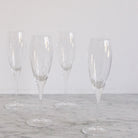 Etched Champagne Flute Set Of 7 - elsie green - The French Kitchen