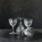 Etched Crystal Wine Glass Set of 8 - elsie green - the french kitchen
