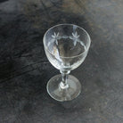 Etched Crystal Wine Glass Set of 8 - elsie green - the french kitchen