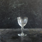 Etched Crystal Wine Glass Set of 8 - elsie green - the french kitchen