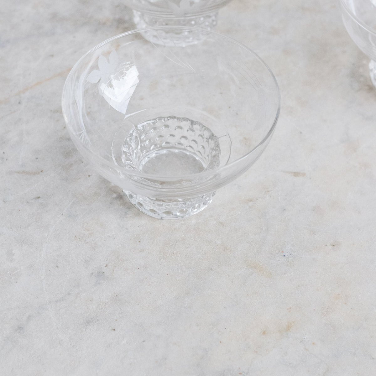 Etched Dessert Coupes - Set Of 9 - elsie green - The French Kitchen