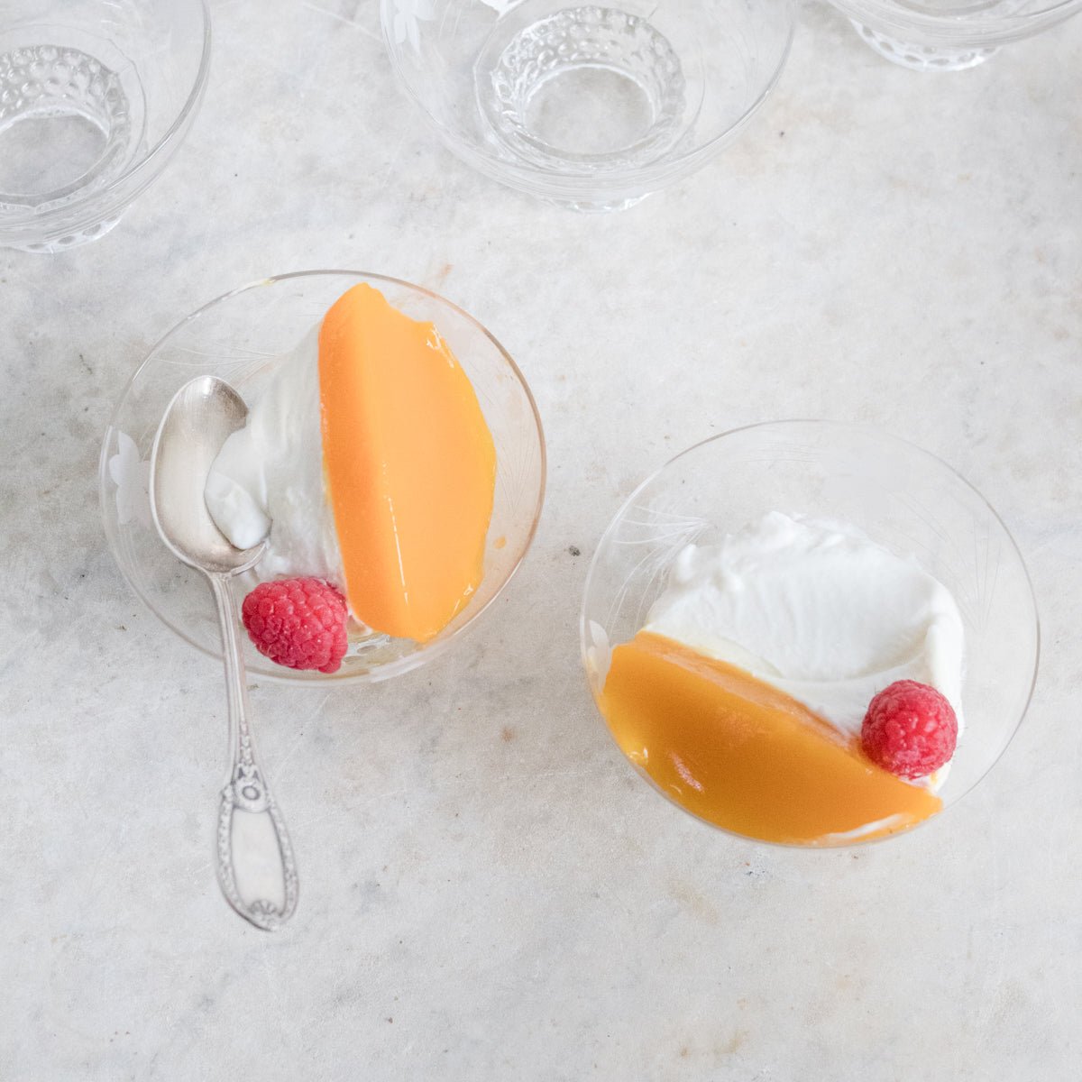 Etched Dessert Coupes - Set Of 9 - elsie green - The French Kitchen
